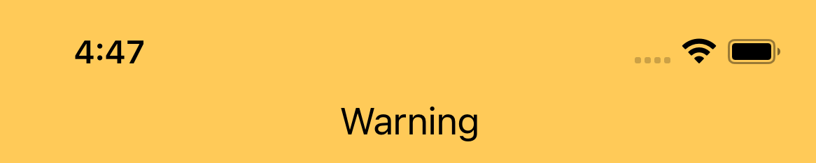 Warning